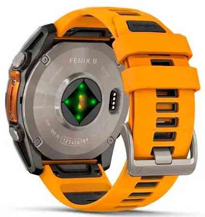 Смарт -Часы Garmin Fenix 8 51mm. AMOLED Sapphire Titanium .Spark Orange. Киев