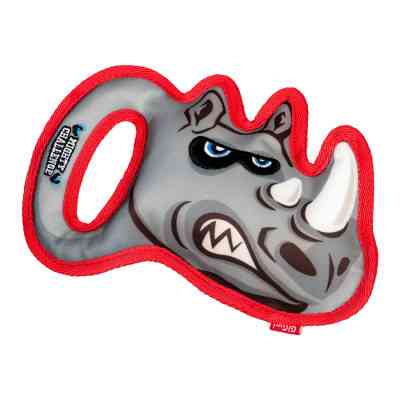 Игрушка для собак GiGwi Mighty Challenge Носорог с пищалкой 25 см (2236) Винница