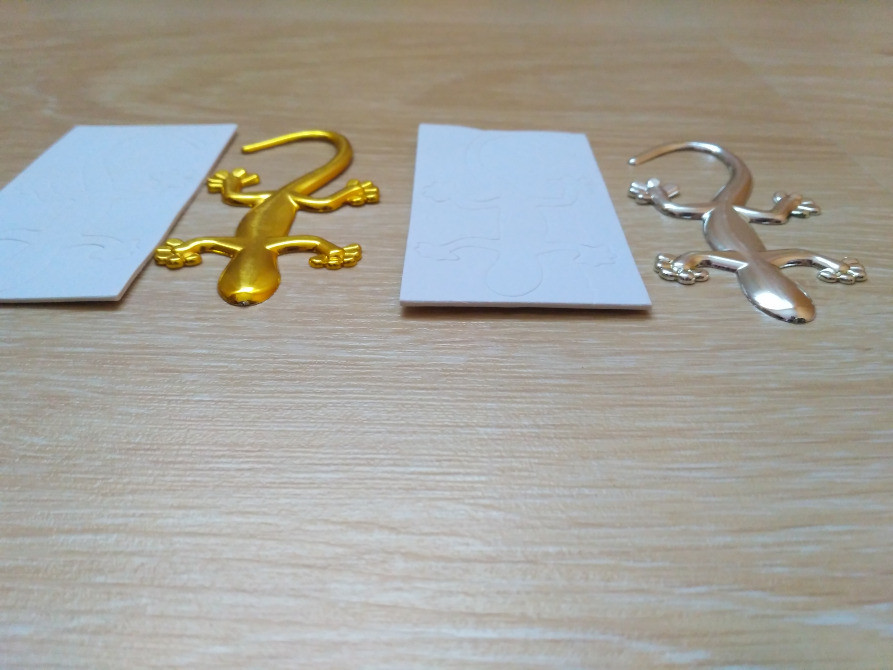 Наклейка Пластикова Ящірка Золото, Срібло Київ - фото 4