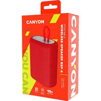 Акустична система Canyon BSP-4 Bluetooth Red (CNE-CBTSP4R) Вінниця - фото 4