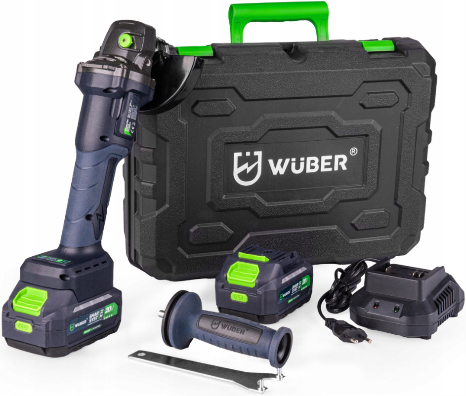 Болгарка (вуглецева шліфмашина) Wuber + 2 акумулятори + зарядний пристрій DIAX (Польща) Київ - фото 9