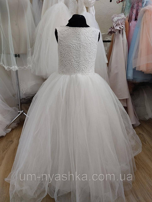 Длинное белое платье 128-146 Кривой Рог - изображение 2