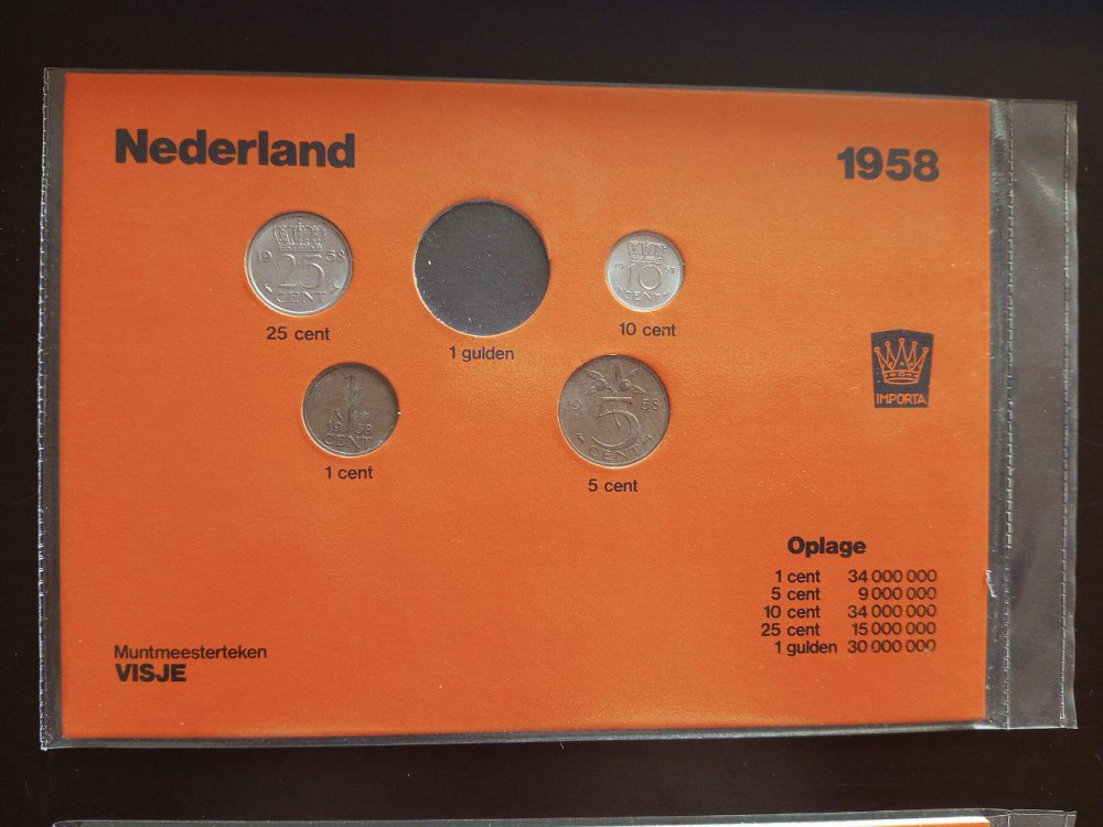 Мінтсет Нідерландів, 1958 рік (1.1) Не повний Полтава - фото 1