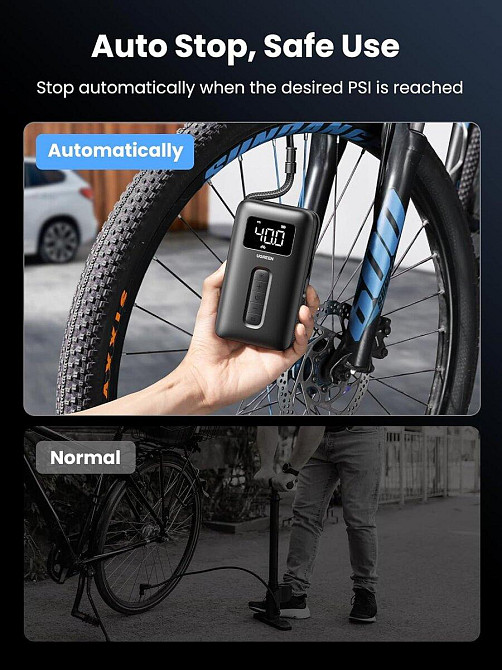 Автомобильный насос UGREEN Portable Tire Inflator UGR-15951 Одесса - изображение 3