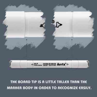 Художественный маркер Arrtx Спиртовые Alp ASM-02GY 32 цвета Серые оттенки (LC302277) Винница