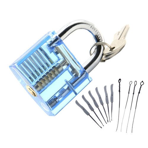 Прозрачный замок для практики, тренировочный набор слесаря Винница - изображение 1