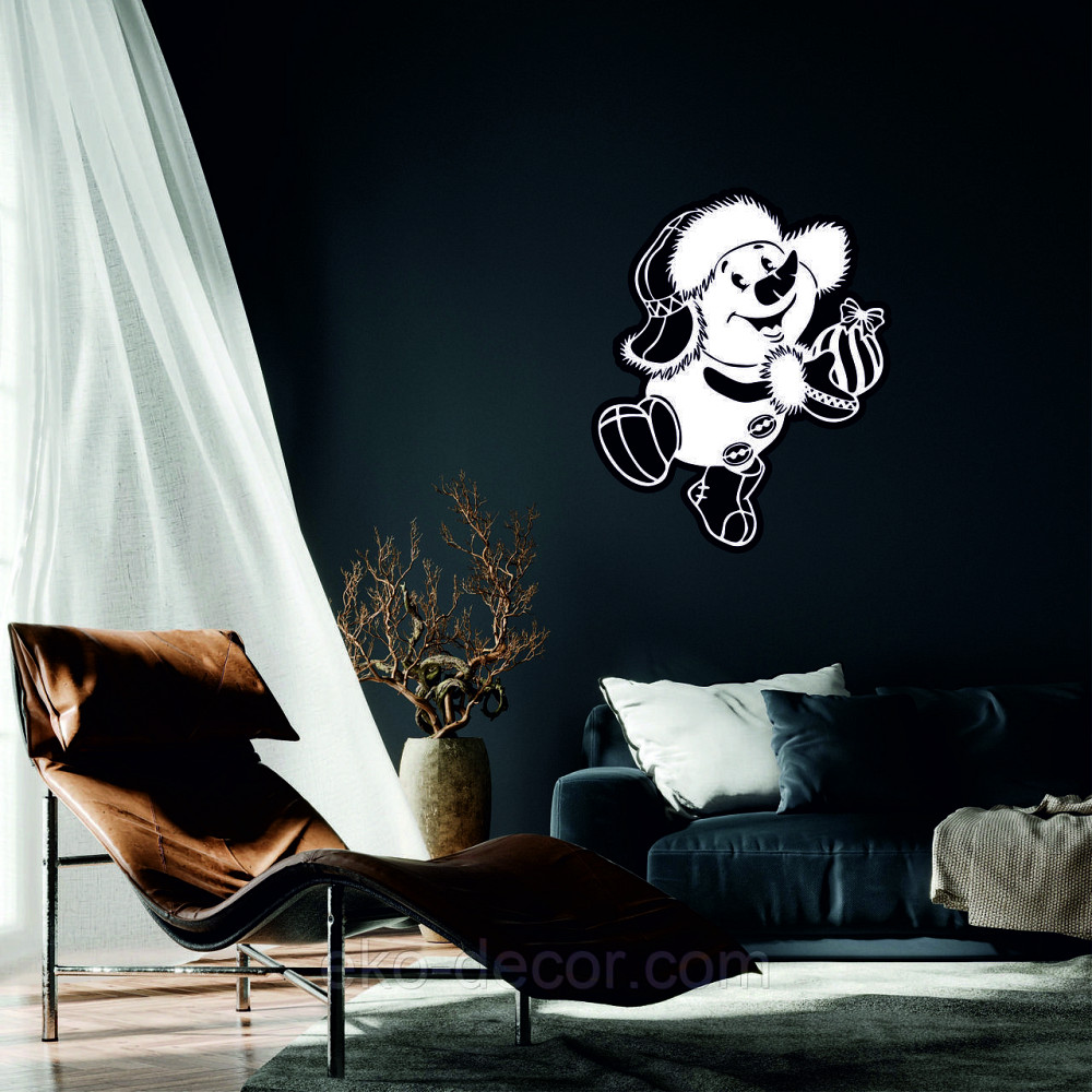 Декоративне настінне Панно «Сніговик», Декор на стену Київ - фото 5