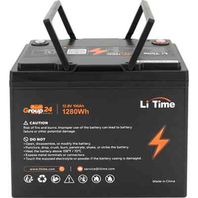 Батарея LiFePo4 Litime 12.8V-100Ah 1280Wh (Li-Time-GR24-12.8-100) Вінниця