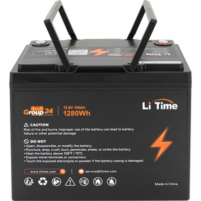 Батарея LiFePo4 Litime 12.8V-100Ah 1280Wh (Li-Time-GR24-12.8-100) Винница - изображение 2