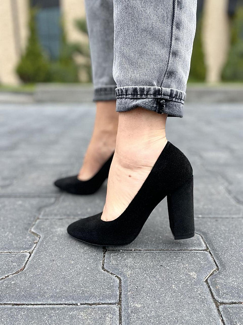Nivelle Туфлі жіночі NIVELLE чорні натуральна замша каблук 9 см 36р (5168) Коломыя - изображение 10