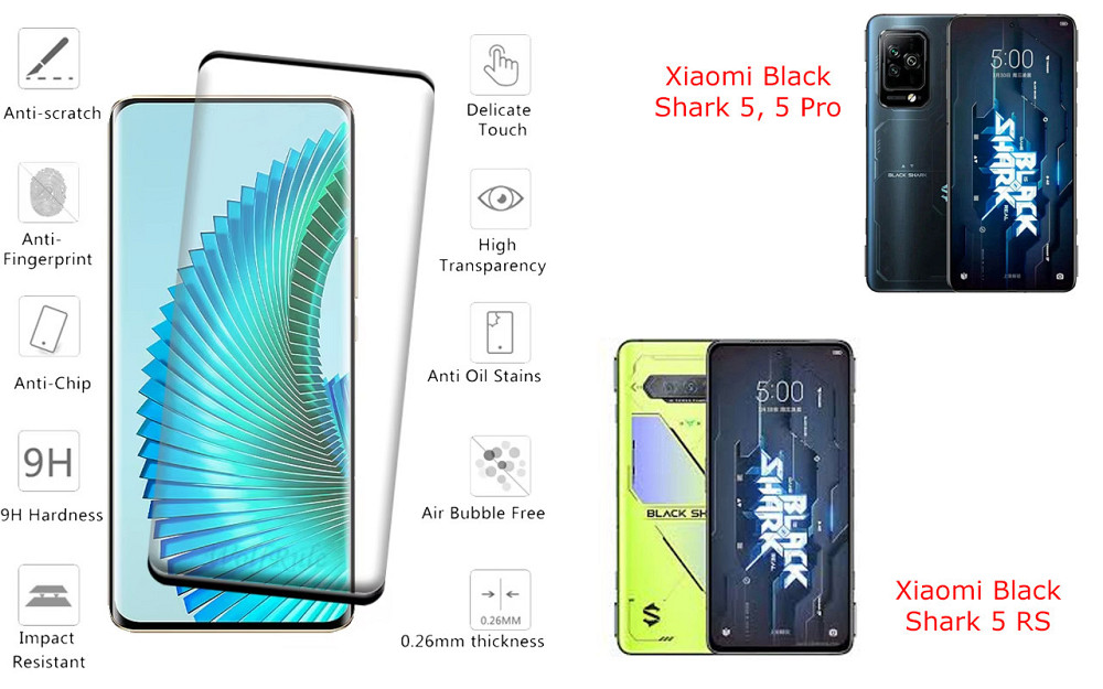 Захисне скло HyperGlass Pro для Xiaomi Black Shark 5, 5 Pro, 5 RS – максимальна чутливість та захист Київ - фото 2