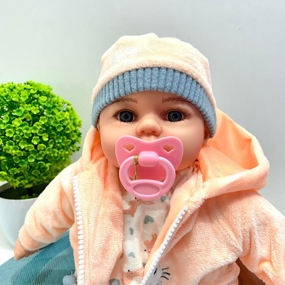 Лялька-пупс м'яконабивна з соскою та звуковими ефектами рус 44см Вид 2 (M 5924 І UA) Чернігів - фото 6