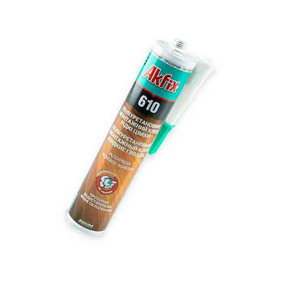 Клей - рідкі цвяхи Akfix PU610 поліуретановий прозорий 310мл Мукачево