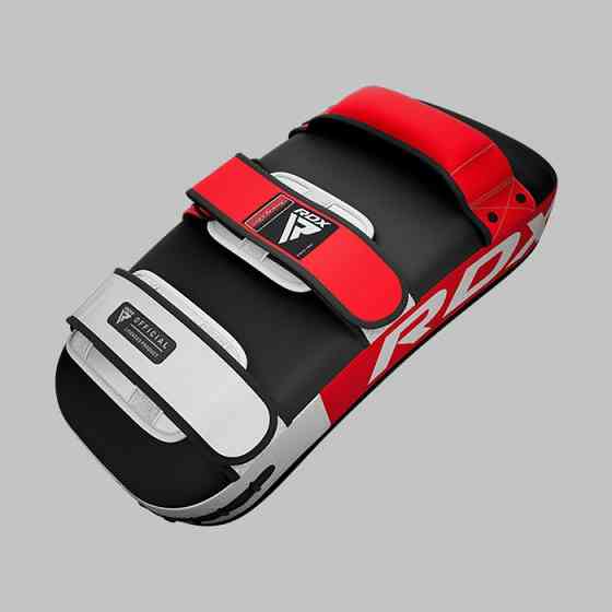 Пади для тайського боксу RDX T1 Curved Thai Kick Pad Red (1 шт.) Кам'янське