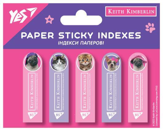 Індекси паперові "Yes" Keith Kimberlin 5*20 арк. 100 шт, 170309, шт Київ - фото 1