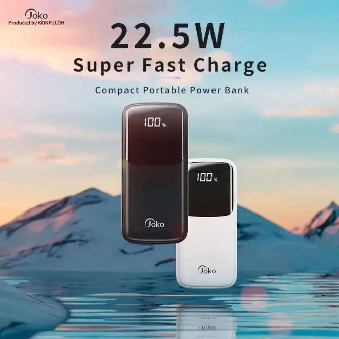 Універсальна зарядна батарея Konfulon Joko J12 Power Bank 20000Mah 22,5W (Чорний) Вінниця - фото 6