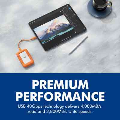 Накопитель SSD USB Type-C 4TB Rugged LaCie (STND4000400) Винница