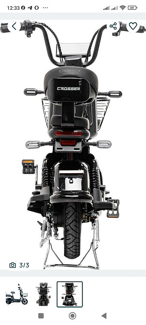 НОВИНКА 2026! Електровелосипед Crosser CR2 (800ВТ,60В 24Ан) - Сірий. Харків - фото 2