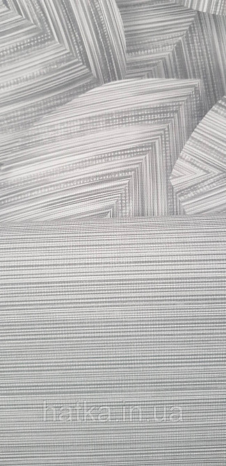 Шпалери вінілові на флізеліні Sintra Adria метрові однотонні тонка смужка структурні сірі Київ - фото 3