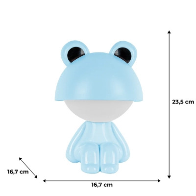 Нічник Kite Світильник LED з акумулятором Cute Froggy, блакитний (K25-316-3-3) Вінниця - фото 6