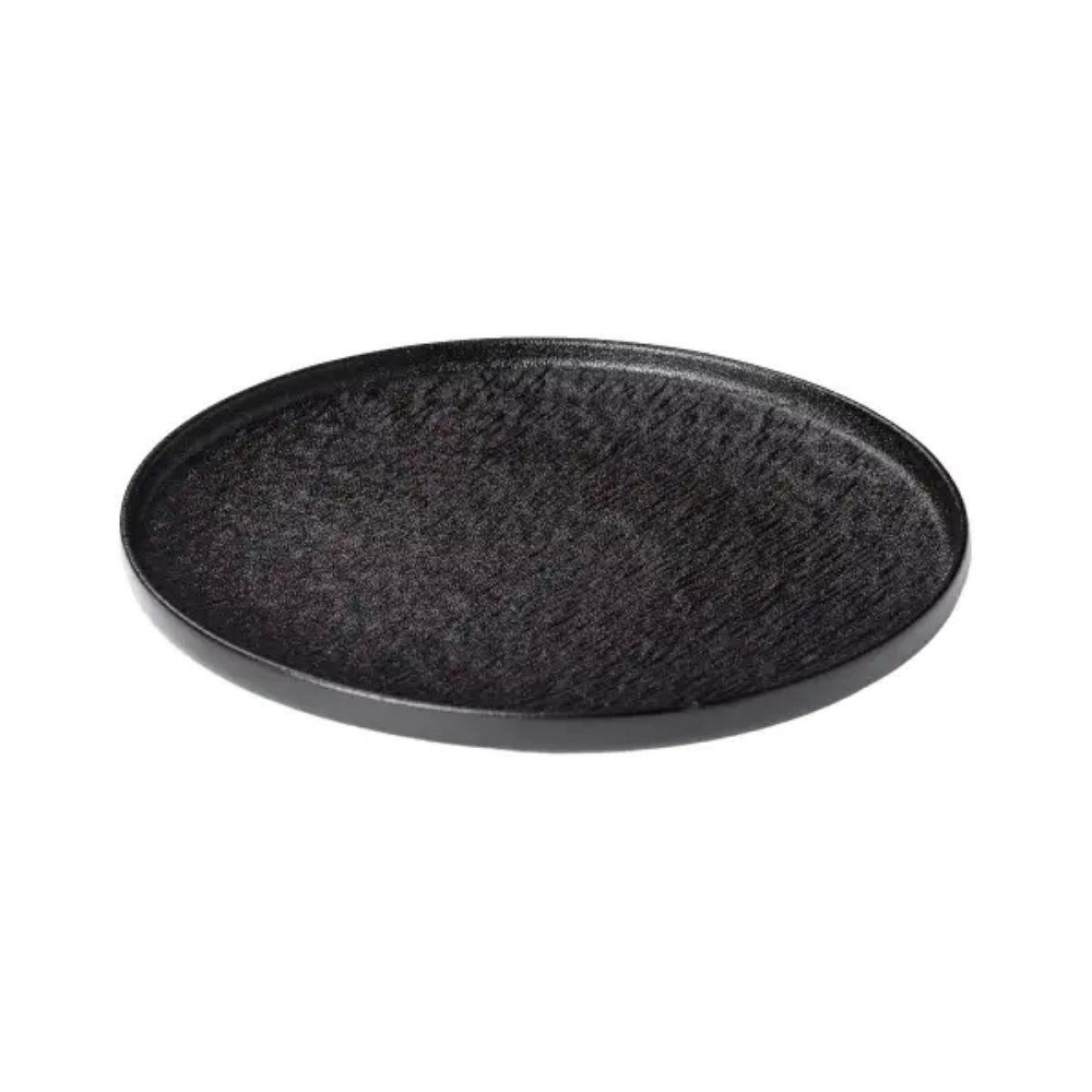 Тарелка фарфоровая 25 см плоская черная HP-7-735 Киев - изображение 4