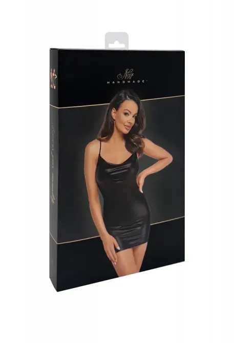 Сукня Noir Handmade F307 Mirage wetlook mini dress with jewelry rhinestone chain - M Львів - фото 7