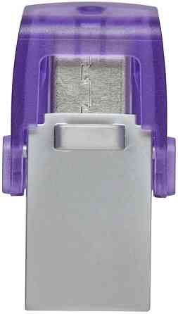 Флеш-накопичувач USB3.2 128GB Type-C Kingston DataTraveler microDuo 3C (DTDUO3CG3/128GB) Фіолетовий Харків