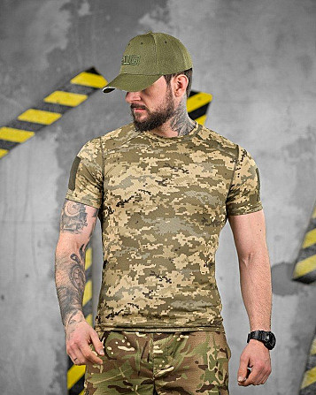 Тактична футболка hermit піксель coolpass (добрякова якість) ВТ1168 Київ - фото 1