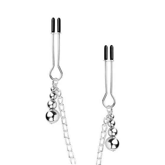 Затискачі для сосків та клітора Bedroom Fantasies: Nipple and Clitoris Clamps - Silver Sex Aura Київ