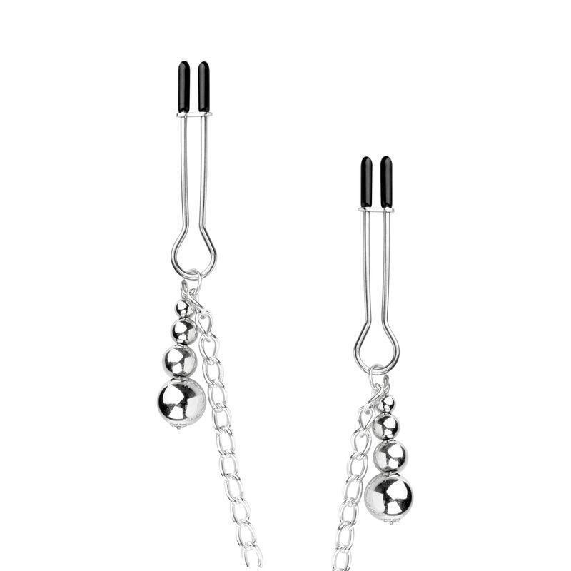 Затискачі для сосків та клітора Bedroom Fantasies: Nipple and Clitoris Clamps - Silver Sex Aura Київ - фото 5