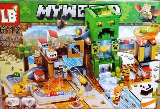 Конструктор Minecraft Майнкрафт Шахта Кріпера, 451 дет, LED світло. Харьков