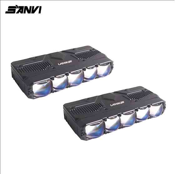 Комплект Bi-LED модулів Sanvi S500W 75/108W 12V 6000K/6000K — ближнє + дальнє світло, 2 шт Харків