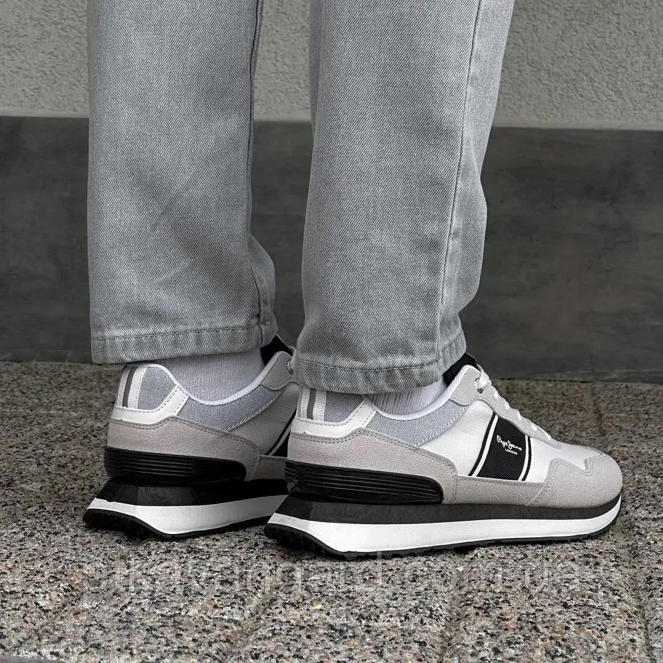 Кроссовки мужские в стиле Рибок размер 40 (стелька 26 см) на шнуровке 20-974 серый Хмельницкий - изображение 5