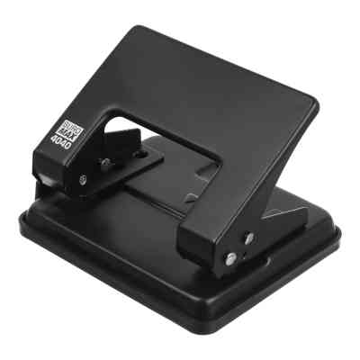 Діркопробивач Buromax металевий JOBMAX, до 20 аркушів, 110 х 90 х 75мм, чорний (BM.4040-01) Вінниця