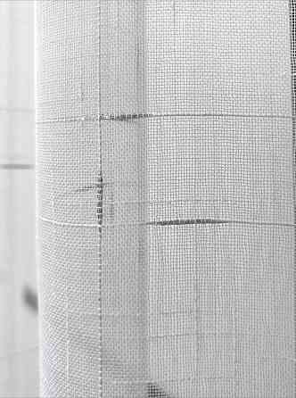 Тюль коротка VR-Textil 1208т Івонна Льон Білий з срібним вкрапленням 280х170 см (43-145) Київ