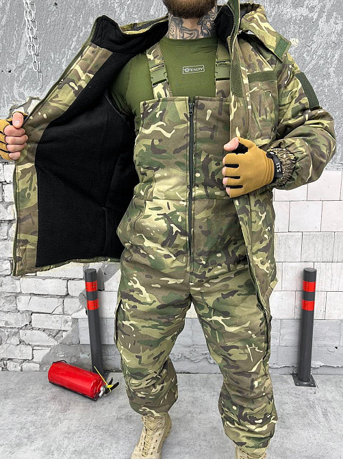 Костюм чоловічий мультикам теплий зимовий, комбінезон і куртка бушлат на флісі Одеса - фото 6