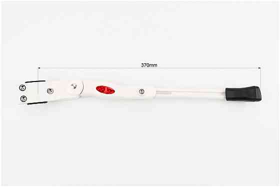 Підніжка бокова задня телескопічна для 26"- 29", кріплення за перо рами, алюмінієва, біла HS-001 Київ