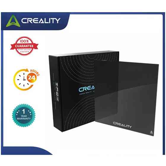 Стеклянная платформа Creality с карборундовым покрытием размером 235x235x4 мм для 3д принтеров. Киев
