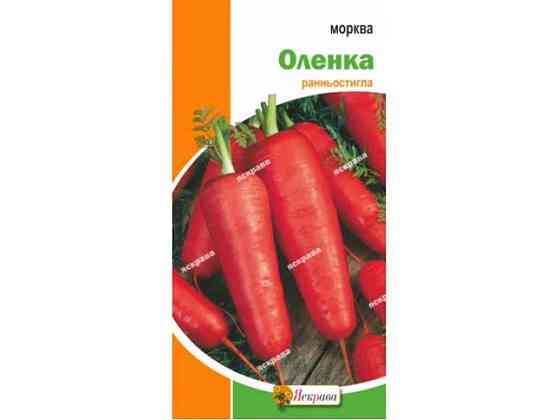 Морква Оленка (20 пачок) 2г ТМ ЯСКРАВА Київ