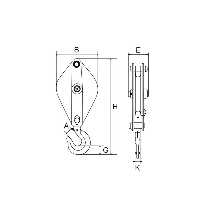 Блок однороликовый с крюком 10,0 т Одесса - изображение 2