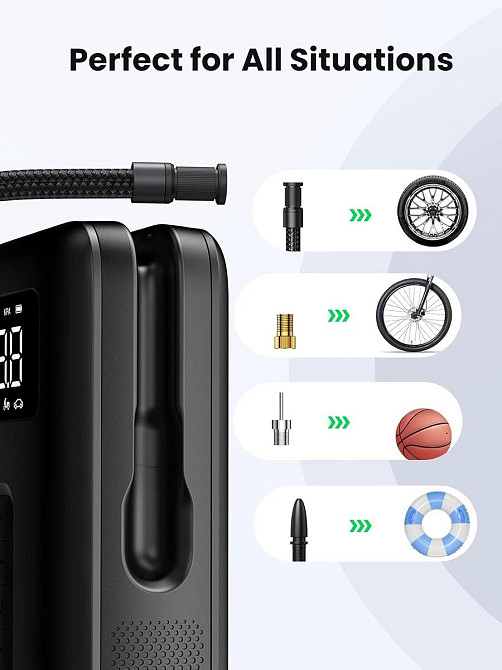 Автомобильный насос UGREEN Portable Tire Inflator UGR-15951 Одесса - изображение 7