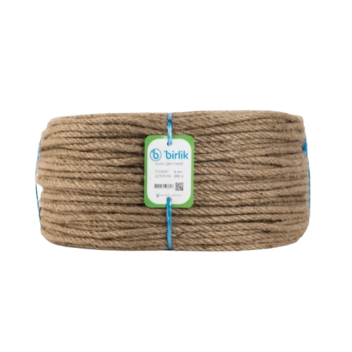Канат джут (100%) d6мм 200м BİRLİK Житомир - изображение 1