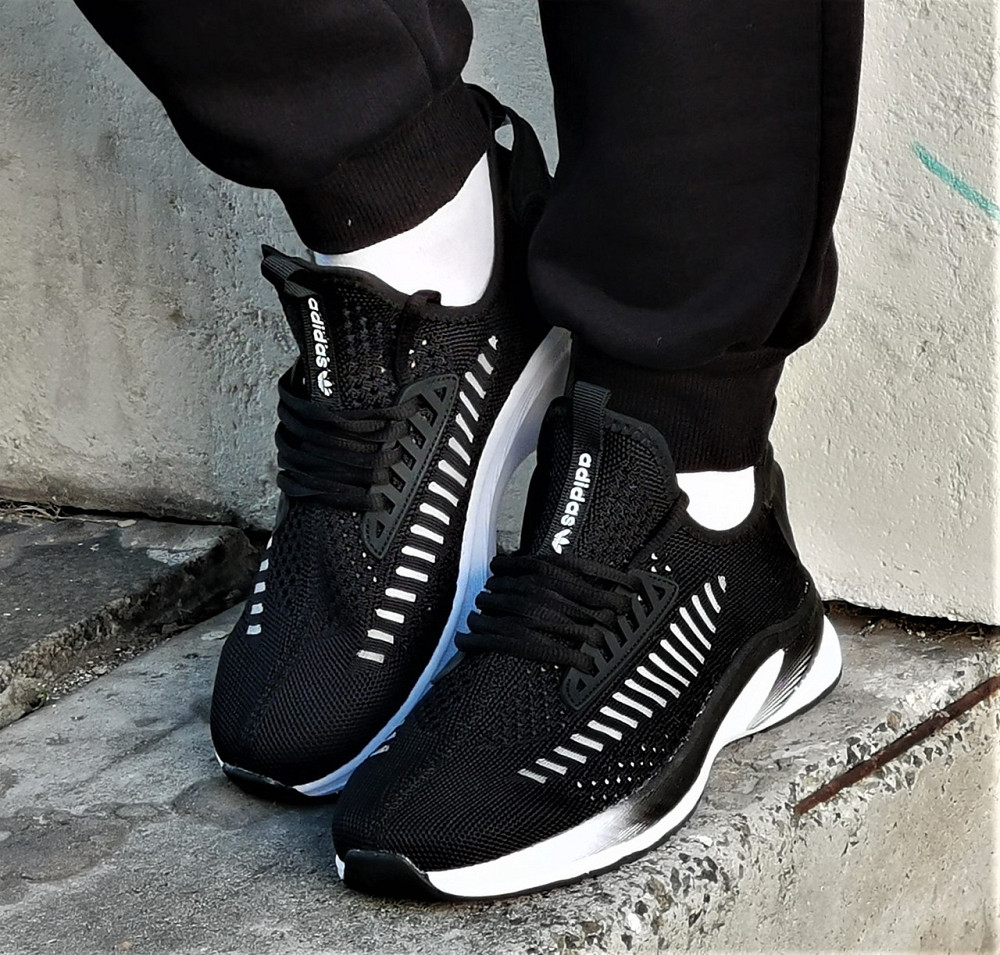 Кроссовки Adidas Мужские Черные Адидас BOOST Сеточка (размеры: 42,43,44,45) Днепр - изображение 2