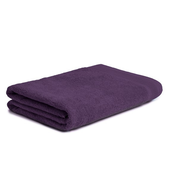 Рушник махровий з бордюром однотонний щільність 360 г/м2 100х150 см (56860720) Темно-фіолетовий Чернівці - фото 1