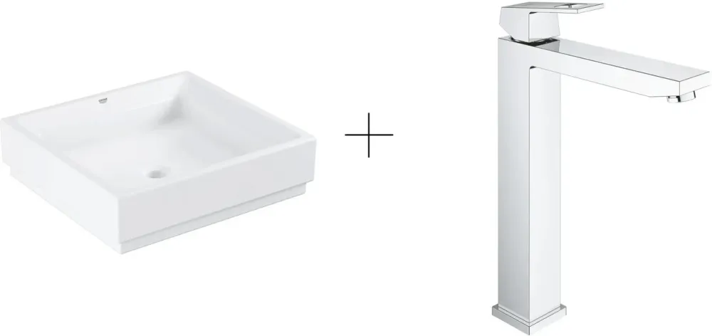 Раковина  Grohe Euro Ceramic 50X47 + Bateria Eurocube Xl Chrom (3948100H+23406000) Киев - изображение 1