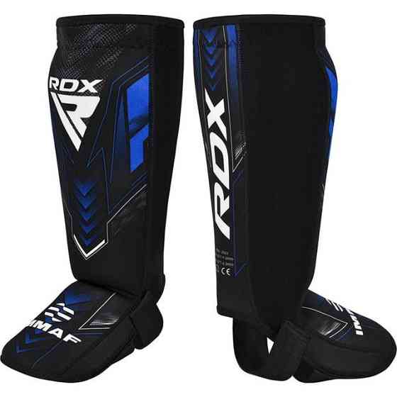 Захист для гомілок та стоп RDX NEOPRENE SHIN INSTEP IMMAF-1-BLUE-L Кам'янське