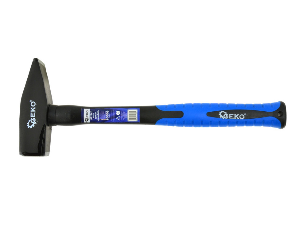 Молоток слюсарний "GeKo"-premium 1,0 кг з ручкою зі скловолокна покритого TPR Київ - фото 1