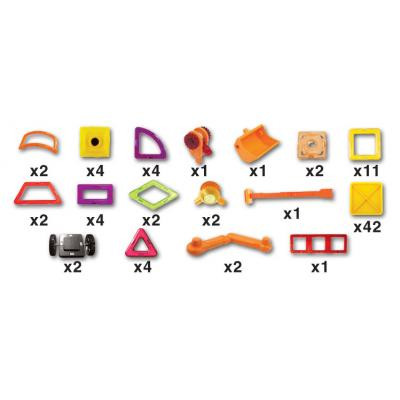 Конструктор Магнікон 87 деталей Plastic box (MK-87) Винница - изображение 5