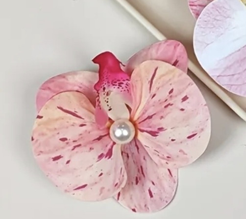 Зажим для волос Орхидея Розовый Смела - изображение 2