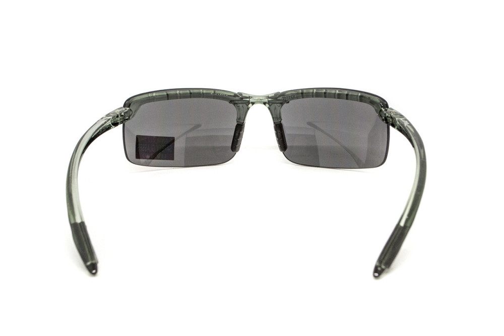 Окуляри захисні Global Vision Wheelin Crystal Gray (flash mirror), дзеркальні сірі лінзи в сірій напівпрозорій оправі Запоріжжя - фото 5